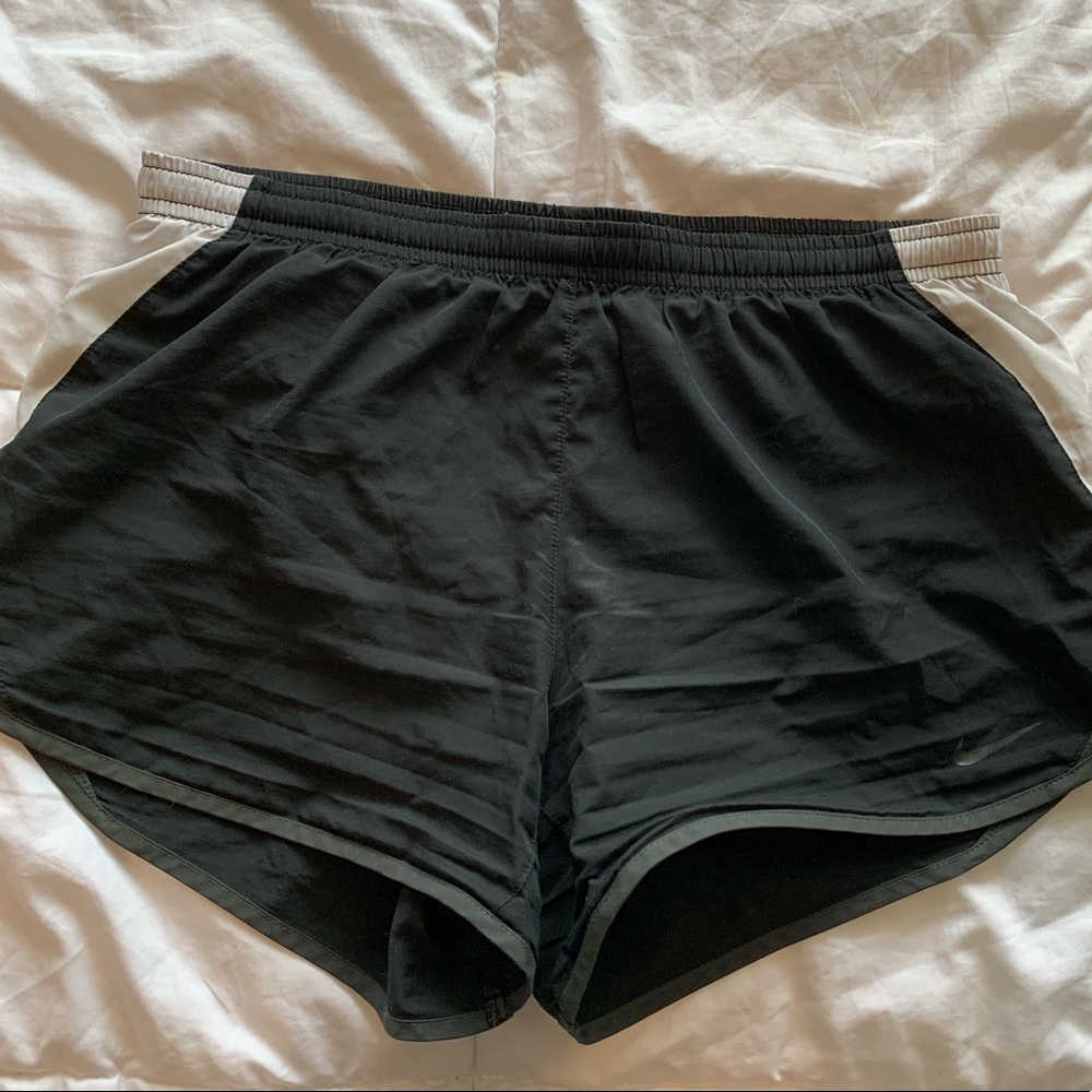 Black and white dri fit Nike shorts